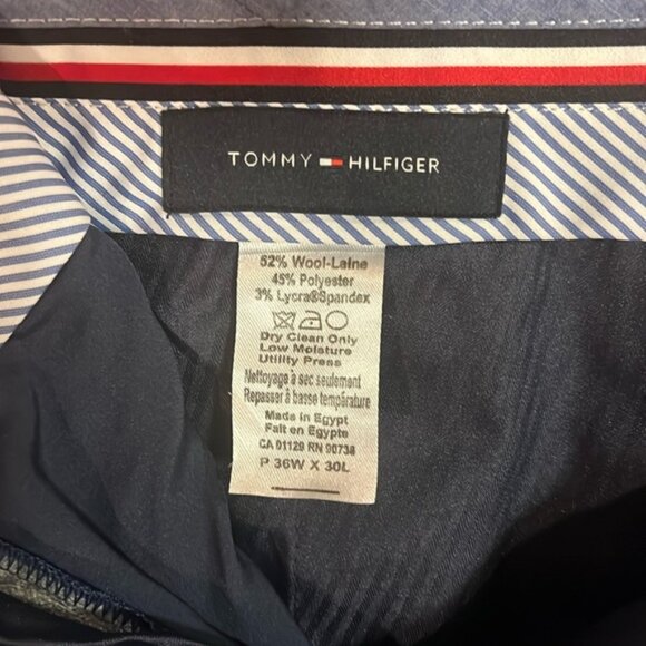 Tommy Hilfiger 3 Piece Navy Suit Jacket, very nice 44S PANTS 36/30 - Picture 8 of 10